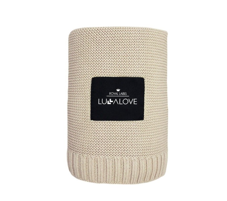 Duży koc milk coffee