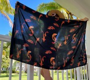 Chusta wzór Karpie Koi