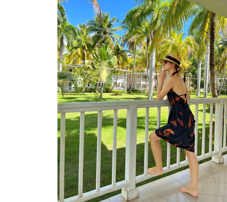 Chusta wzór Karpie Koi