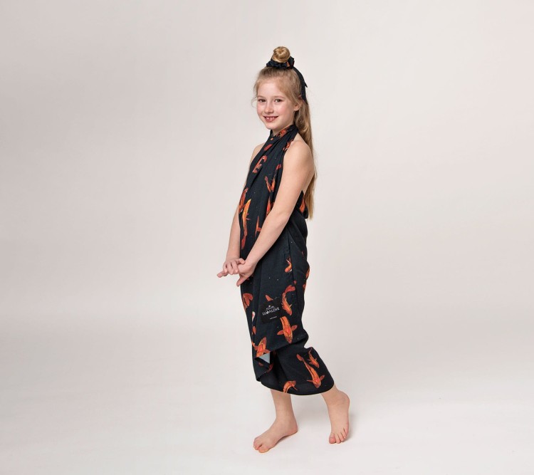 Chusta i frotka - wzór Karpie Koi