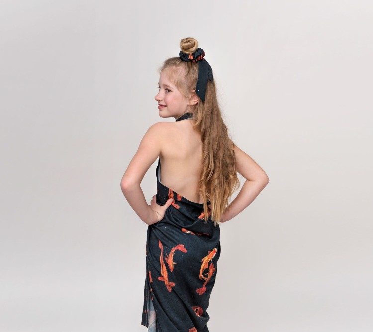 Chusta i frotka - wzór Karpie Koi