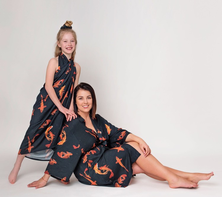 Chusta i Kimono - wzór Karpie Koi