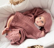 Niegryzący kocyk wełniany merino