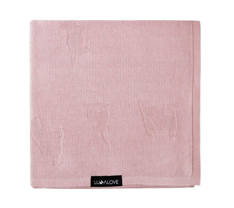 Lekki kocyk bambusowy dla dorosłych - pudrowy róż