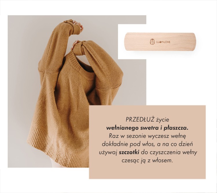 Szczotkowanie swetrów i płaszczy