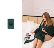 Koc dla dorosłych butelkowa zieleń