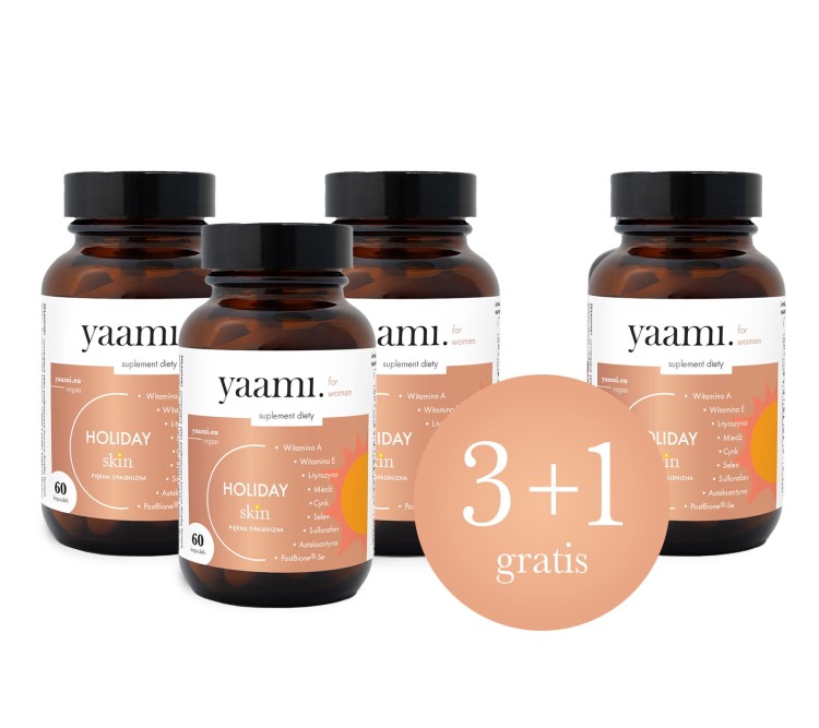 Zestaw 3+1 Holiday skin - suplement na opalanie