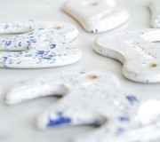 Grzebień ceramiczny zdobiony
