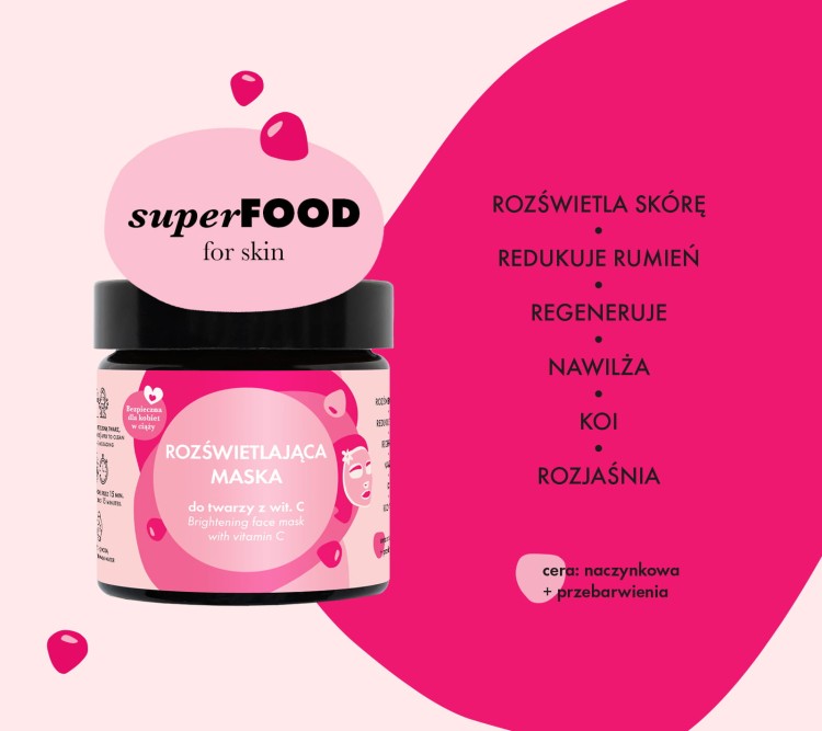 Rozświetlająca maska do twarzy z witaminą C