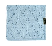 Kocyk z 100% wełny merino baby blue