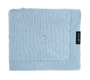 Kocyk z 100% wełny merino babyblue