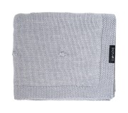 Kocyk z 100% wełny merino szary