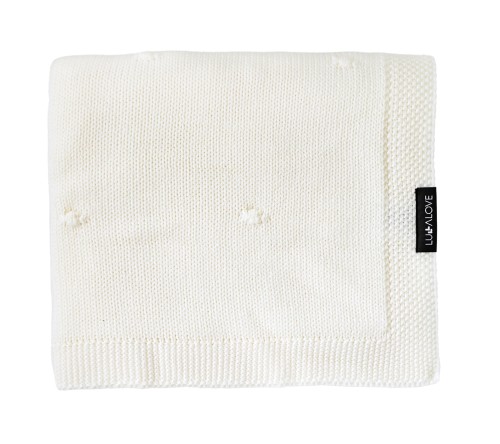 Kocyk z 100% wełny merino kokos