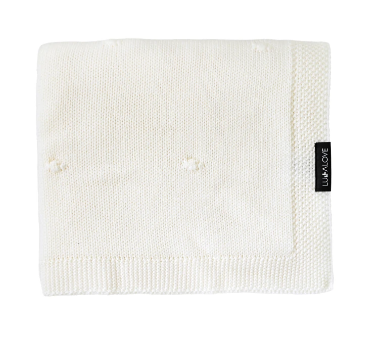 Kocyk z 100% wełny merino kokos