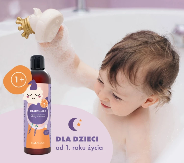 Relaksujący płyn do kąpieli na dobranoc