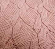 Splot warkocz - koc z wełny merino